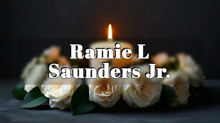 Ramie L Saunders Jr., Baltimore, Maryland